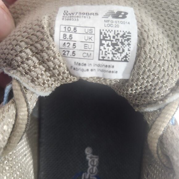 New Balance 759 Trail Running Shoes Country Hiking Brown Blue Suede Womens 10.5 - Picture 8 of 9